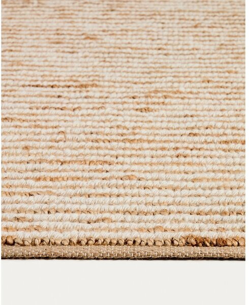 Dywan z juty tkany ręcznie w naturalnym kolorze 160x230 cm Derule – Kave Home
