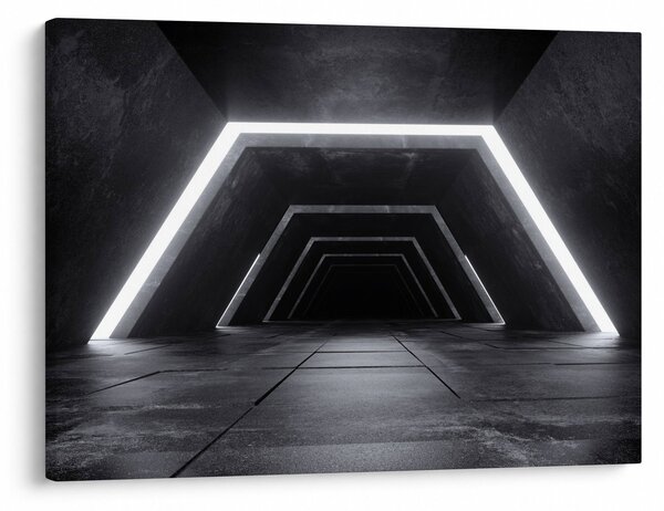 Obraz - Futurystyczny tunel (70x50 cm)