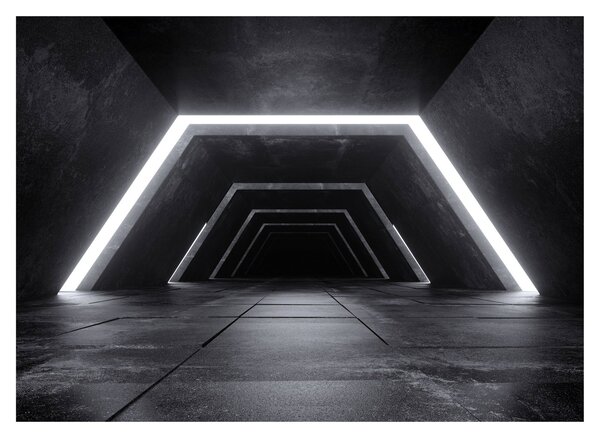 Obraz na szkle - Futurystyczny tunel (70x50 cm)