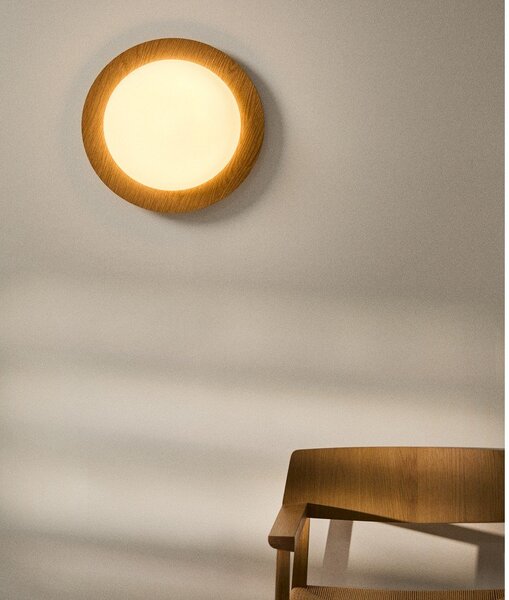 Metalowy kinkiet LED w naturalnym kolorze ø 40 cm Novae – Kave Home