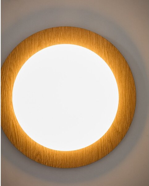 Metalowy kinkiet LED w naturalnym kolorze ø 40 cm Novae – Kave Home
