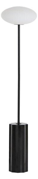 Biała/czarna lampa stojąca ze szklanym kloszem (wysokość 120 cm) Idela – Kave Home