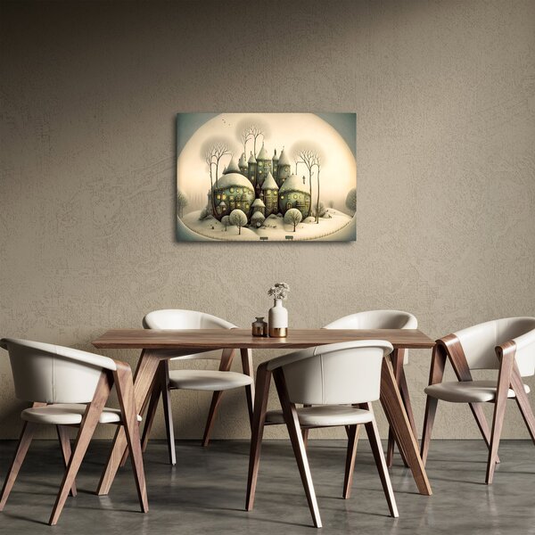 Obraz - Bajkowe domki (70x50 cm)