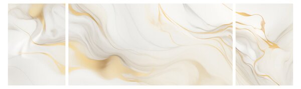 Obraz - Abstrakcja z dekoracją (170x50 cm)