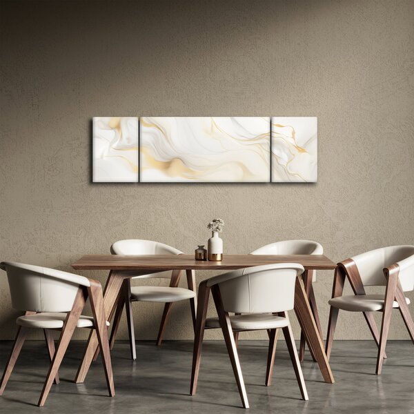 Obraz - Abstrakcja z dekoracją (170x50 cm)