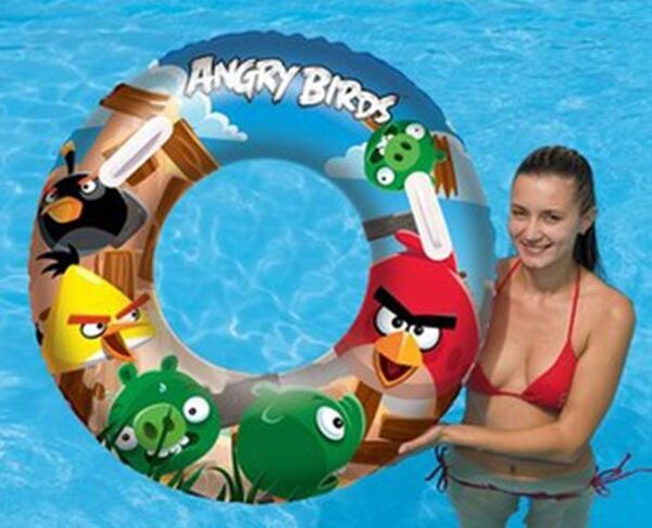 Bestway Angry Birds koło, dmuchane, duże, średnica 91 cm