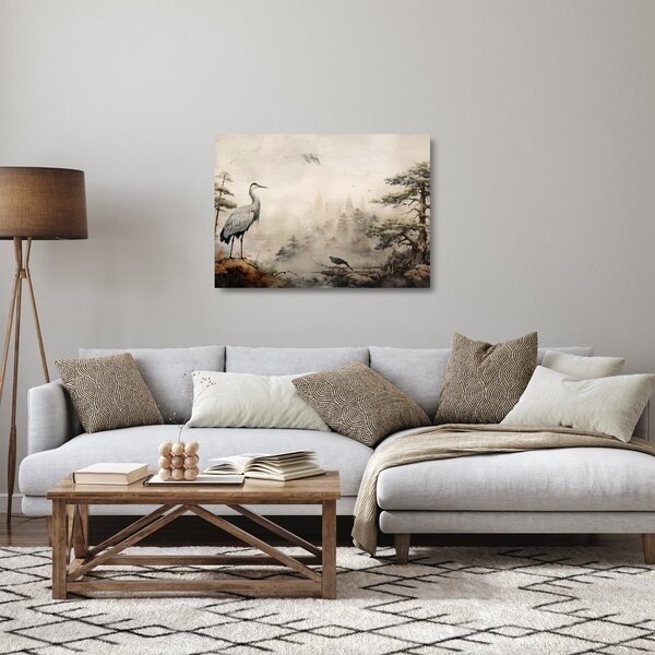 Obraz na szkle - Krajobraz z kreskówki (70x50 cm)