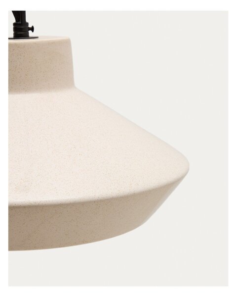 Beżowa lampa wisząca z ceramicznym kloszem ø 31 cm Portol – Kave Home