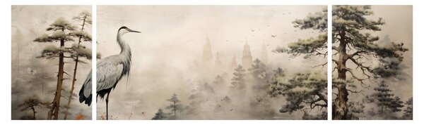 Obraz - Krajobraz z kreskówki (170x50 cm)