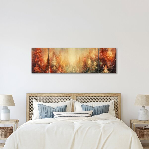Obraz - Malowanie lasów (170x50 cm)