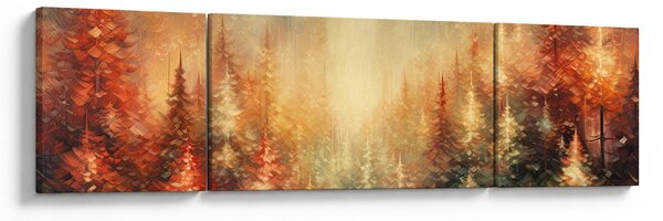 Obraz - Malowanie lasów (170x50 cm)
