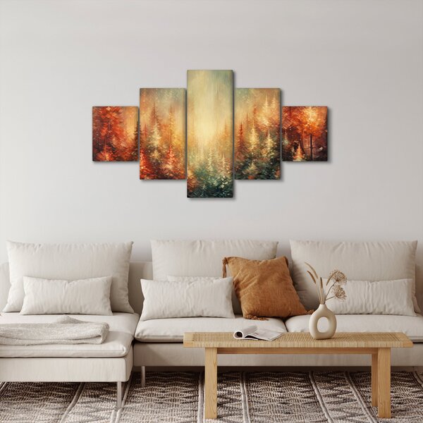 Obraz - Malowanie lasów (125x70 cm)