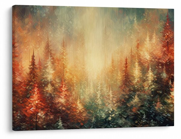 Obraz - Malowanie lasów (70x50 cm)