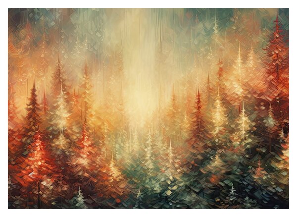 Obraz - Malowanie lasów (70x50 cm)