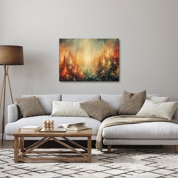 Obraz - Malowanie lasów (70x50 cm)
