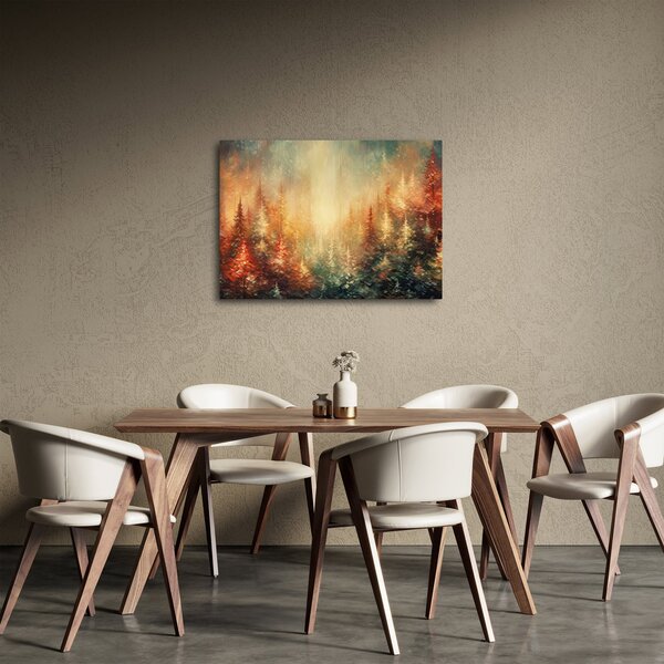 Obraz - Malowanie lasów (70x50 cm)