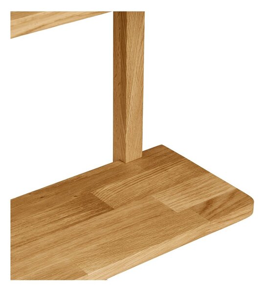 Wielopoziomowa półka z litego drewna dębowego w naturalnym kolorze 20 cm Townsville – House Nordic