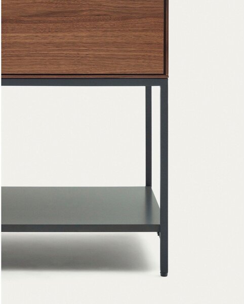 Niska komoda w dekorze orzecha 97,5x80 cm Vedrana – Kave Home