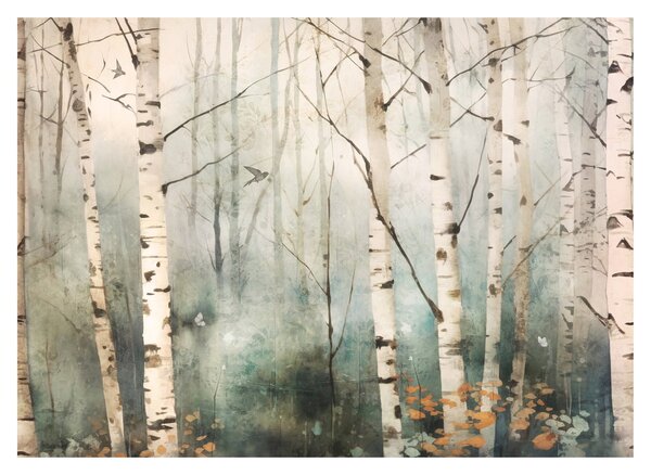 Obraz - Rysowanie wzoru lasu (70x50 cm)