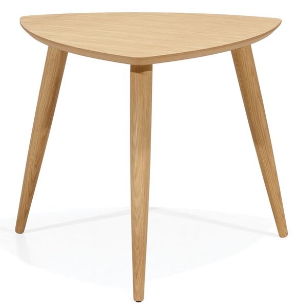 Trójkątny stolik kawowy na trzech nogach Essai Wood ND