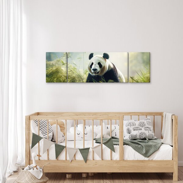 Obraz - Panda (170x50 cm)