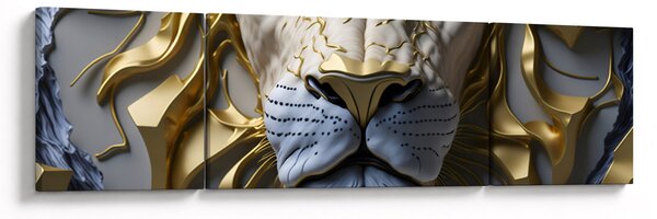 Obraz - Głowa Lwa (170x50 cm)
