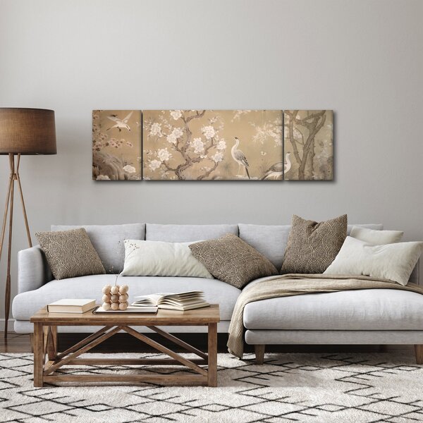 Obraz - Japoński krajobraz z kreskówki (170x50 cm)