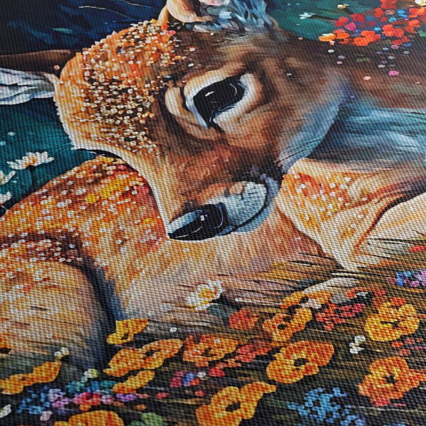 Obraz - Malowany jeleń (170x50 cm)