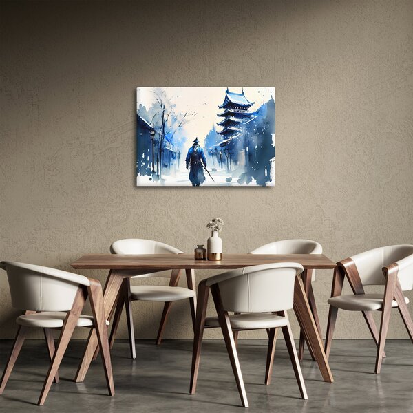 Obraz - Samuraj, akwarela (70x50 cm)