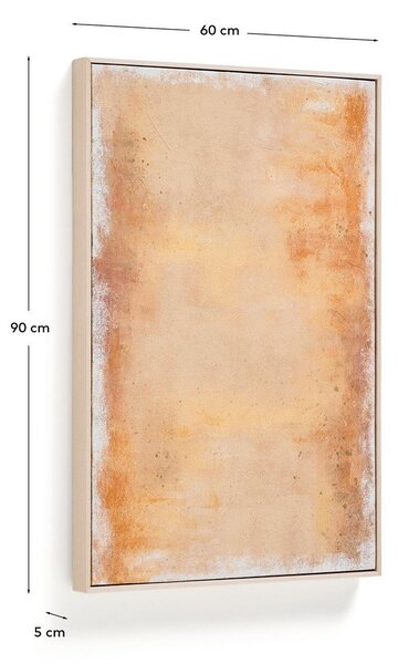 Ręcznie malowany obraz z ramą w zestawie/na płótnie 60x90 cm Selnar – Kave Home