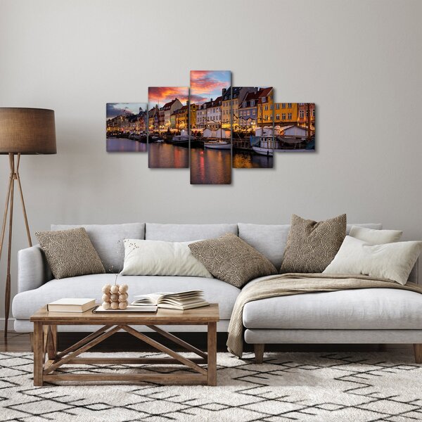 Obraz - Nyhavn, Kopenhaga (125x70 cm)
