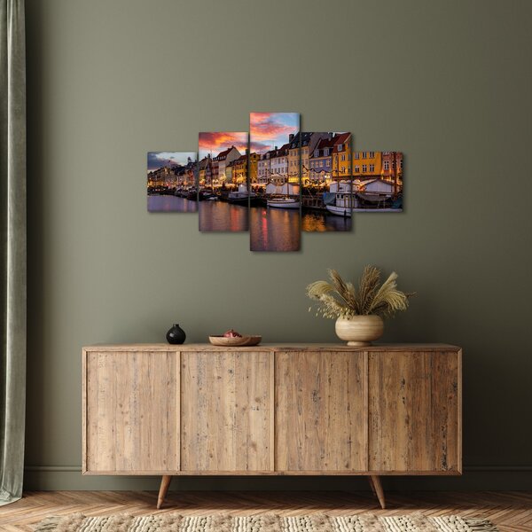 Obraz - Nyhavn, Kopenhaga (125x70 cm)