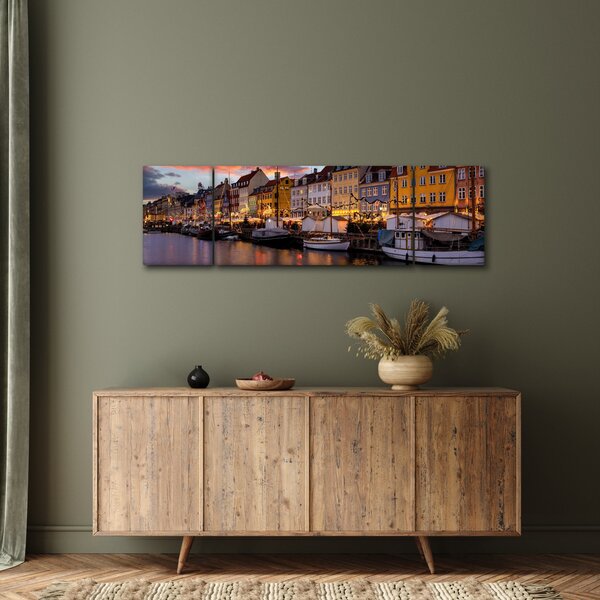 Obraz - Nyhavn, Kopenhaga (170x50 cm)