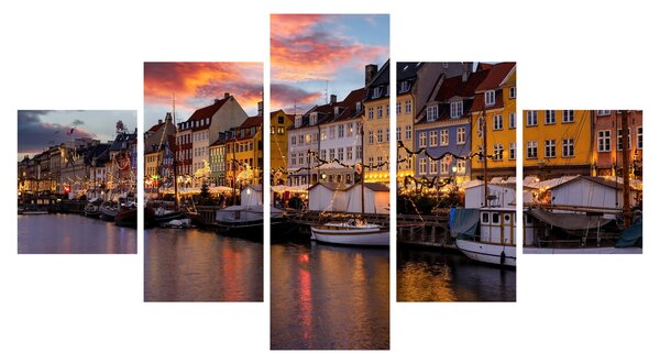Obraz - Nyhavn, Kopenhaga (125x70 cm)