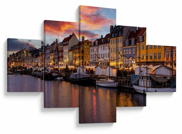 Obraz - Nyhavn, Kopenhaga (125x70 cm)