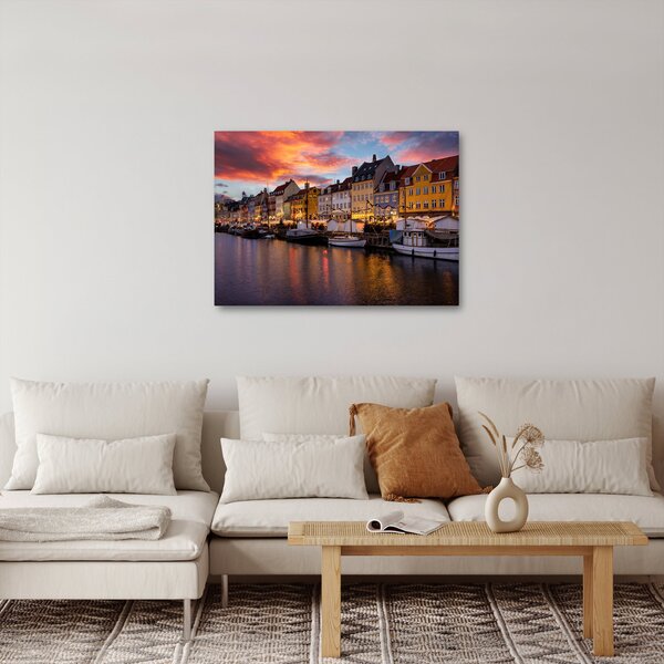 Obraz - Nyhavn, Kopenhaga (70x50 cm)