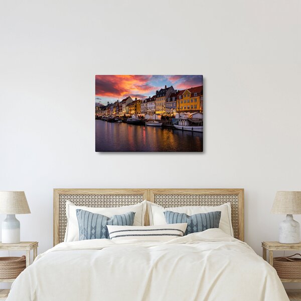 Obraz - Nyhavn, Kopenhaga (70x50 cm)