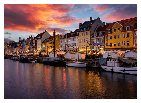 Obraz - Nyhavn, Kopenhaga (70x50 cm)