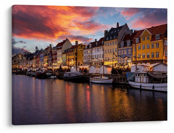 Obraz - Nyhavn, Kopenhaga (70x50 cm)
