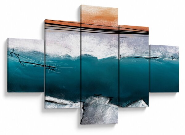 Obraz - Abstrakcja (125x70 cm)