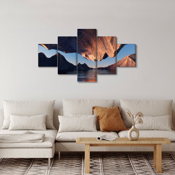 Obraz - Klify 3D (125x70 cm)