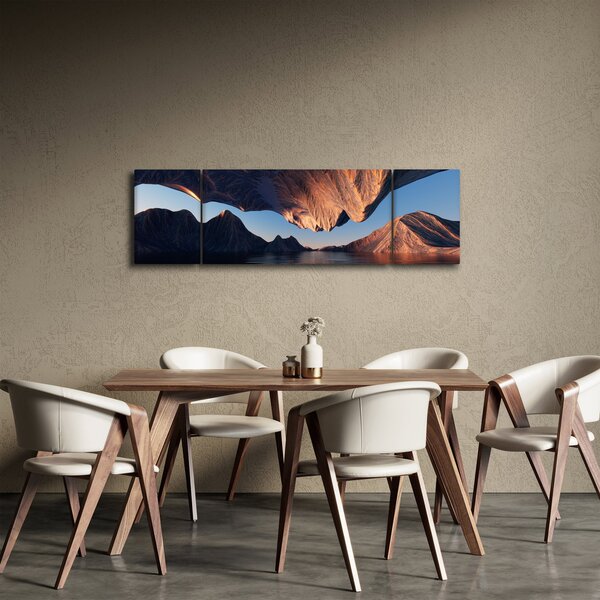 Obraz - Klify 3D (170x50 cm)