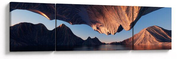 Obraz - Klify 3D (170x50 cm)