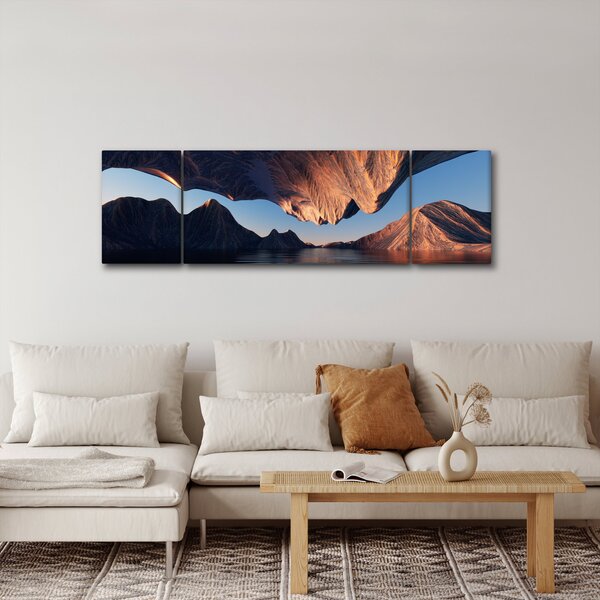 Obraz - Klify 3D (170x50 cm)