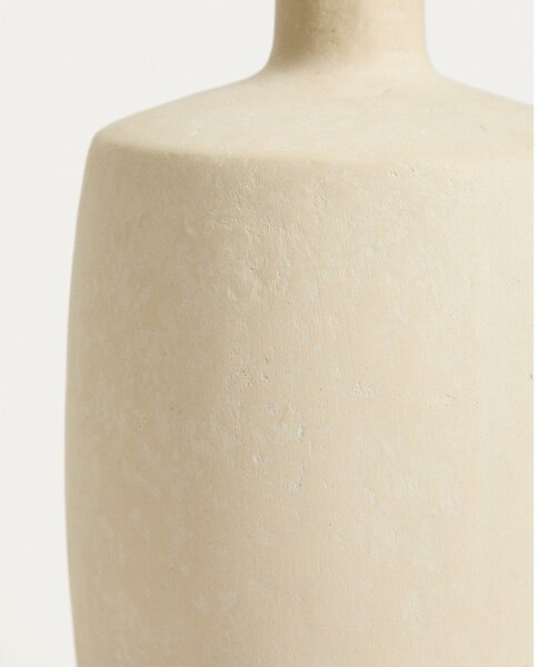 Kremowy wazon z papier mâché (wysokość 26 cm) Mireni – Kave Home