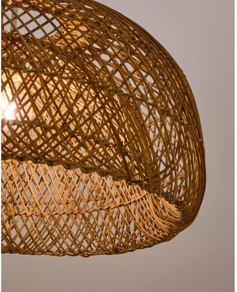 Rattanowy abażur w naturalnym kolorze ø 60 cm Isora – Kave Home
