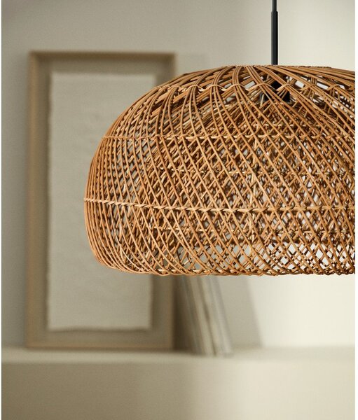 Rattanowy abażur w naturalnym kolorze ø 60 cm Isora – Kave Home