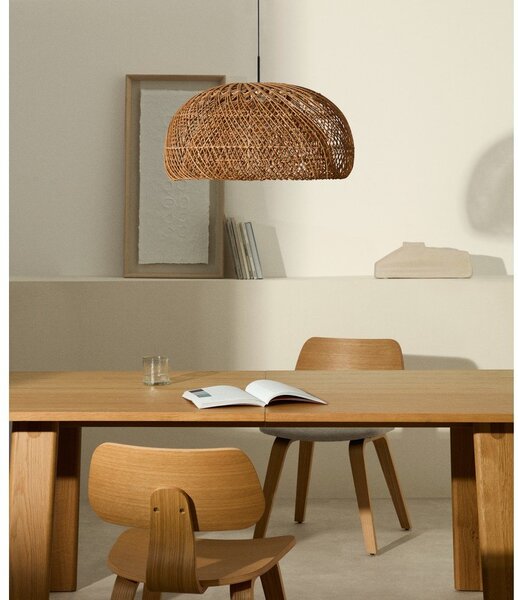 Rattanowy abażur w naturalnym kolorze ø 60 cm Isora – Kave Home