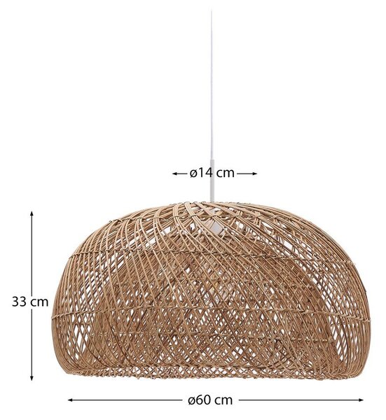 Rattanowy abażur w naturalnym kolorze ø 60 cm Isora – Kave Home