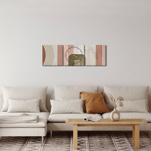 Obraz - Minimalistyczna ilustracja (z zegarem) (90x30 cm)